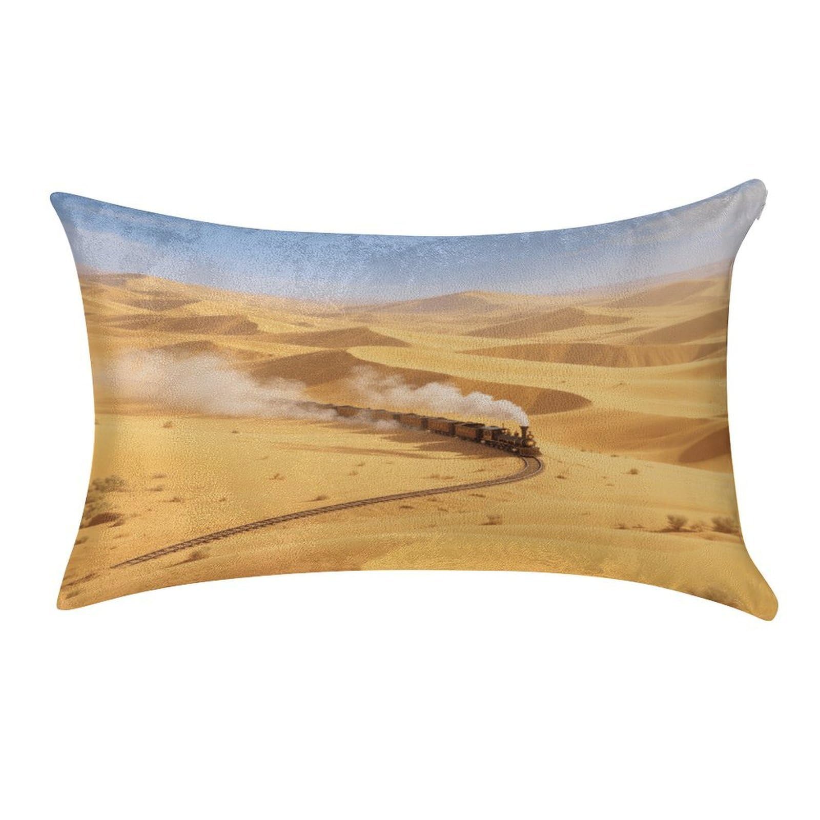 Fekiloot Style Golden Sand Dune Desert Pillow Covers Home Decor Pillow Cases