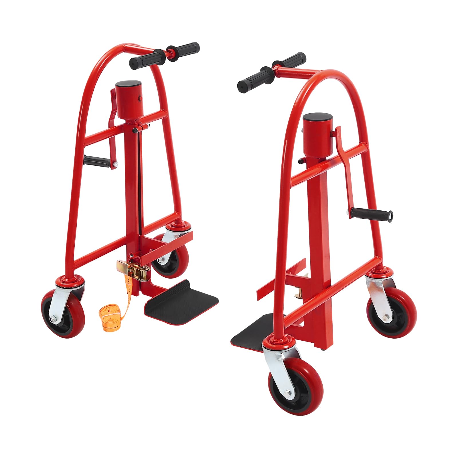 HIFMGHE 1300 lbs Heavy Duty Furniture Moving Tool Set, Manual Furniture and Crate Mover (Set of 2), Multifunctional Handling Tools with 11.8" Lift