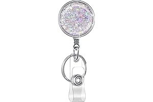 Retractable Glitter Badge Holder: Keep Your Badge Shimmering with Style