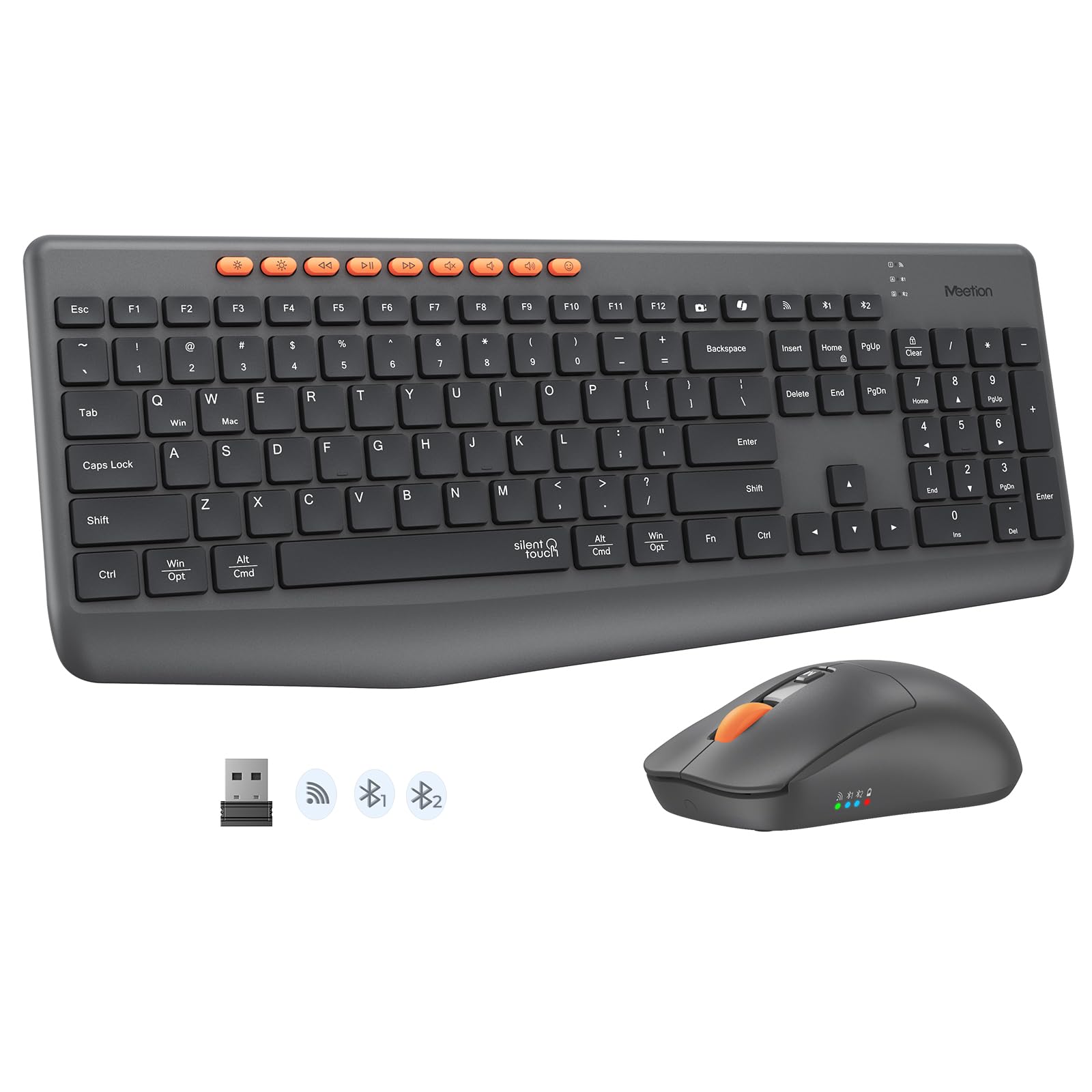 MEETION Wireless Bluetooth Keyboard and Mouse Combo