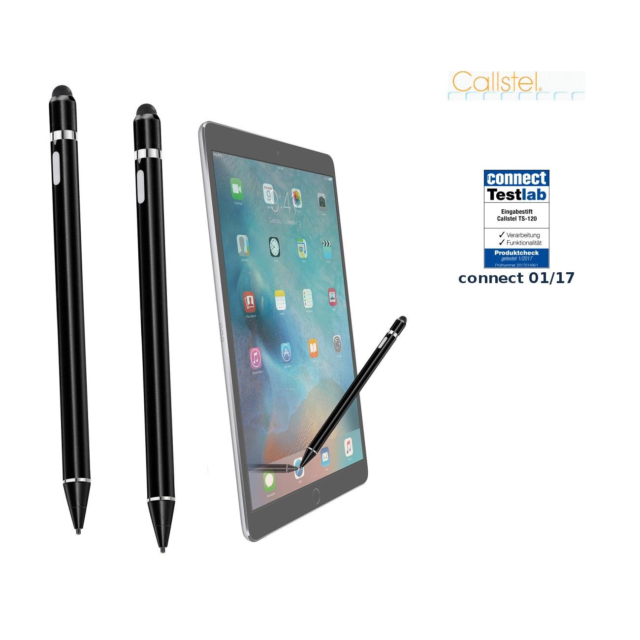 Callstel 2 Stylets Actifs Rechargeables pour écran Tactile - Compatible iPad Pro