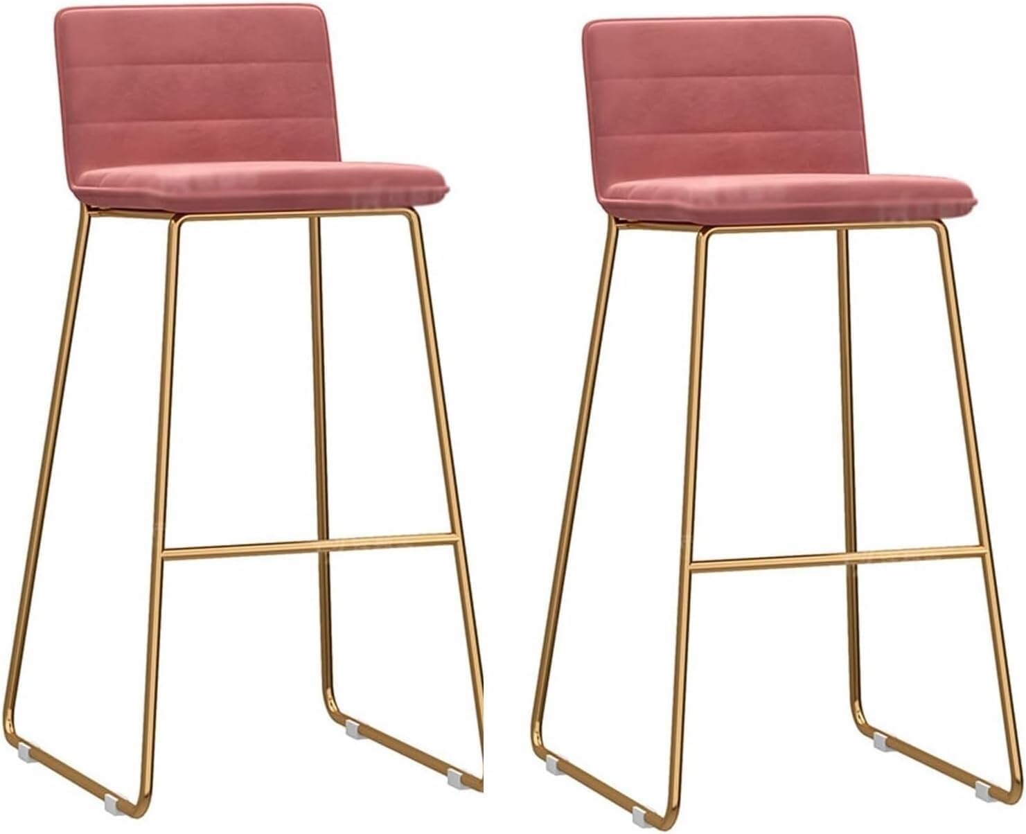 ZCEDZYSW Velvet Bar Stools, Set of 2, Bar Stools, Counter Height, Chair