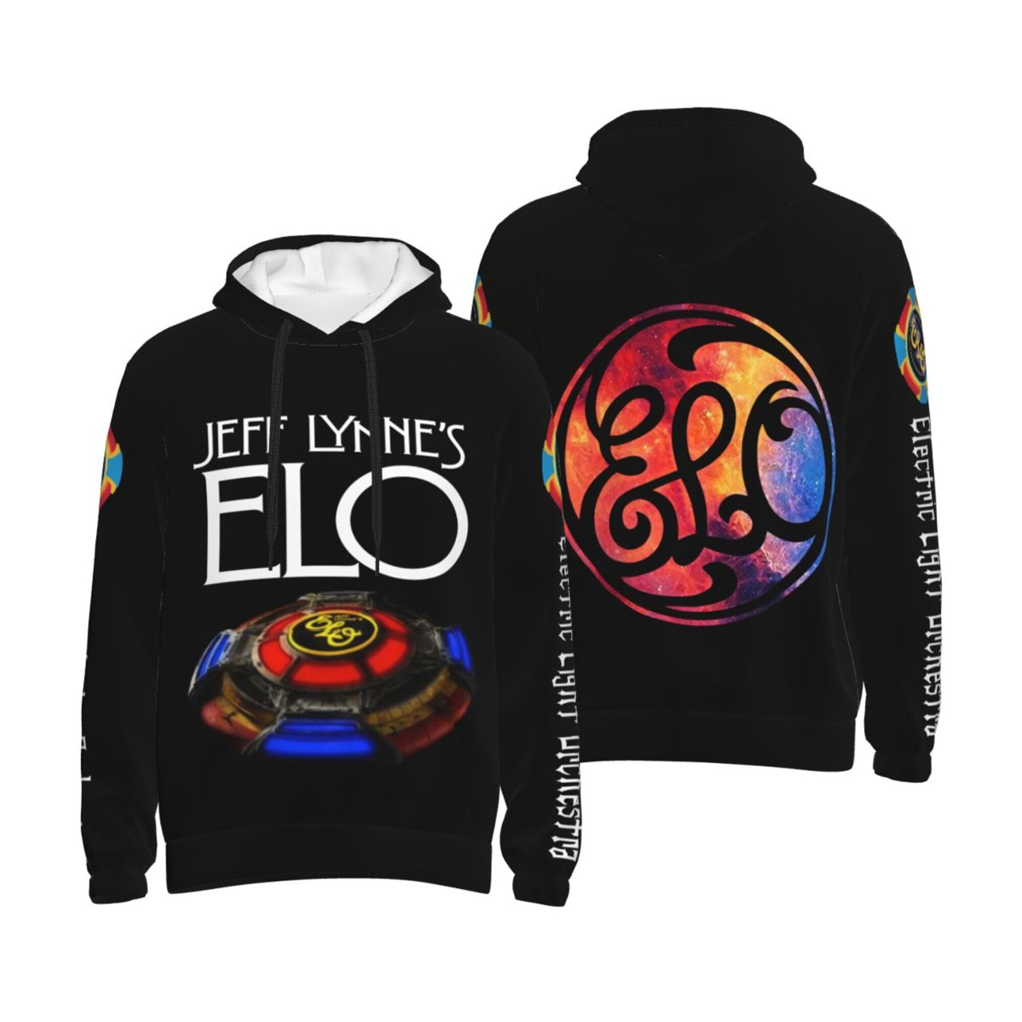 MZPQDKSLK Plain Black Pullover Hoodie Electric Hoody Neck Hooded Top El*o for Mens Light Men's Orches*tra Hooded Sweatshirts