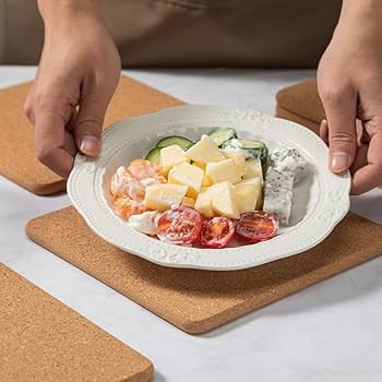 Amazon|長方形コルク鍋敷きセット - 8個パック、12インチ x 7インチ x Amazon|長方形コルク鍋敷きセット - 8個パック、12インチ x 7インチ x