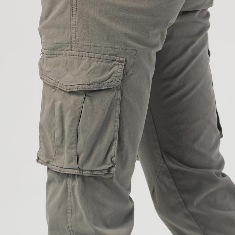 TONY BACKER Pantaloni Casual Elasticizzati Uomo Pantaloni Cargo da Uomo Pantalone in Cotone Leggero Uomo Cargo 6591