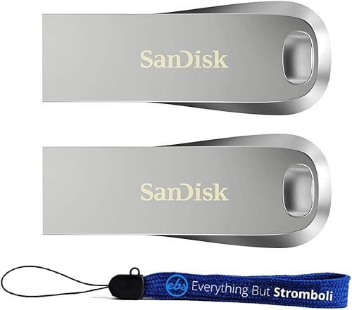 SanDisk Unidad flash USB 3.1 Ultra Luxe de 32 GB (paquete de 2) 150 MBs de velocidad 32 GB Pendrive funciona con computadora, portátil