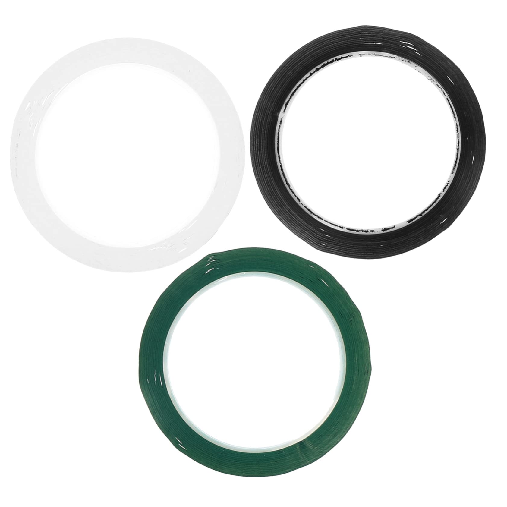 Abaodam 12rotoli Nastro Adesivo Per Violino e Violoncello Etichette Colorate Per Pratica Musicale Adesivo Removibile Per Principianti Verde Nero Bianco