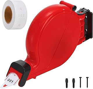 Ticket Number Dispenser, Take a Number Dispenser with 1 Roll 1000 Tickets, from 000-999, 3-Digits Ticket Vending Machine for Queue Call System, Restaurant, Bank, Wall Desk Counter Gag