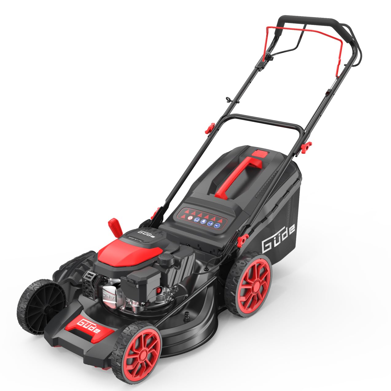 Güde Rasenmäher Big Wheeler 514.9 R (4-Takt Motor 3,0/4,0 (kW/PS), Hinterradantrieb, Leichtstart, Schnittbreite 510 mm, Fangeinrichtung 60 l, 7-fache Schnitthöhenverstellung 25-75 mm, Mulchfunktion)