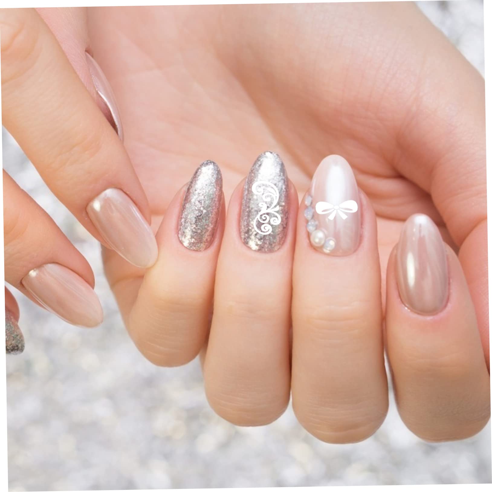 minkissy 2 Set Di Piastre Per Timbri Per Unghie Modelli Per Timbri Per Nail Art Set Di Stencil Per Manicure Kit Per Timbri Per Nail Art Finitura A Specchio 13 Pezzi * 2