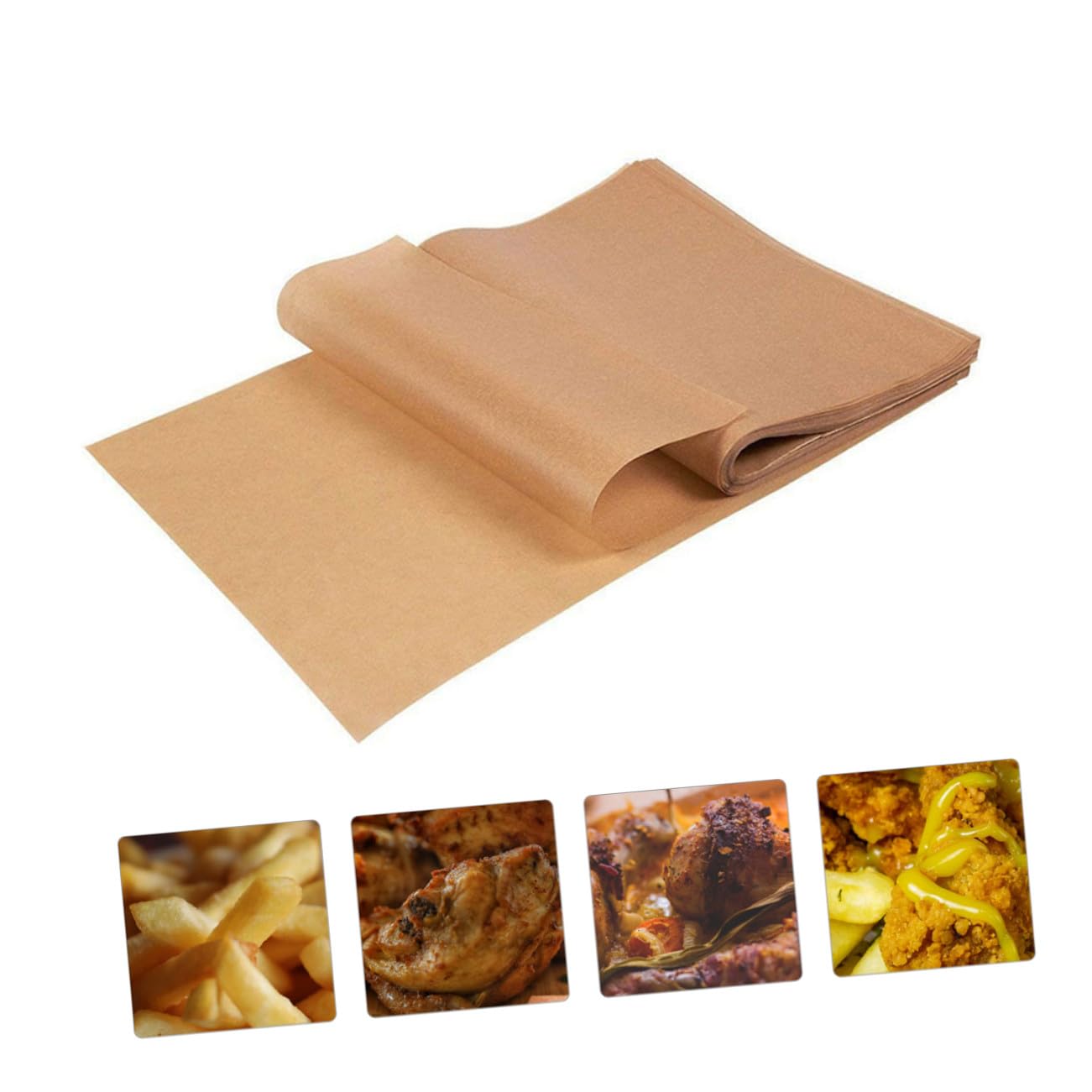 200 piezas Papel para Hornear Antiadherente Papel Vegetal para Horno y Barbacoa Resistente al Aceite Vapor para Repostería y Cocina Saludable