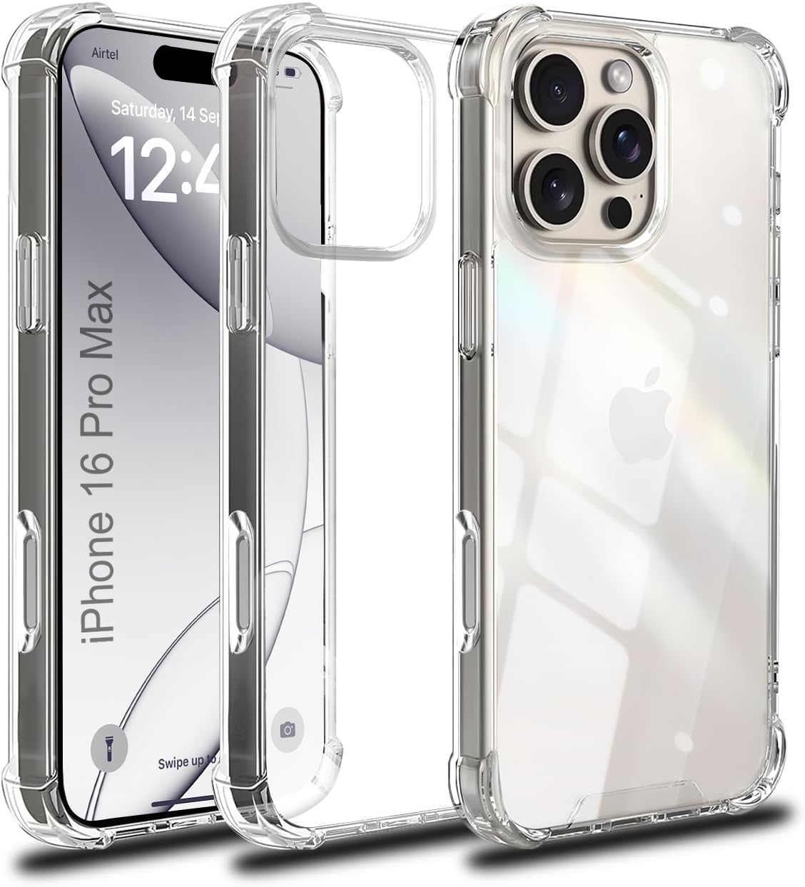 EGOTUDE Designed for iPhone 16 Pro Max | Shockproof Polycarbonate Hard Back Transparent Drop-Tested Cover (B0DFYKLZZZ) Amazon Price History, Amazon Price Tracker