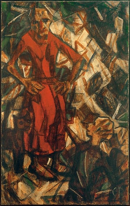 Affiche sorcière de Christian Rohlfs | Toile vintage de qualité