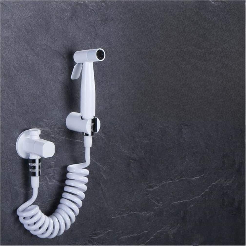 Bidet de inodoro de acero inoxidable premium y latón macizo en pintura blanca