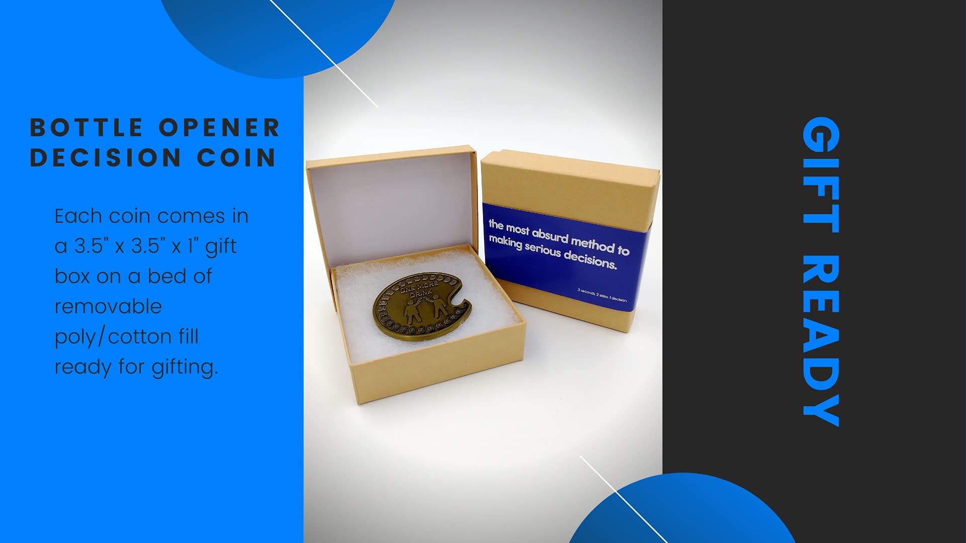 Amazon.co.jp: Tokenz ボトルオープナー 意思決定メーカー 両面コイン 楽しいギフトやパーティーの記念品 大学卒業 21歳の誕生日  独身最後のパーティー ドリンクゲーム : おもちゃ