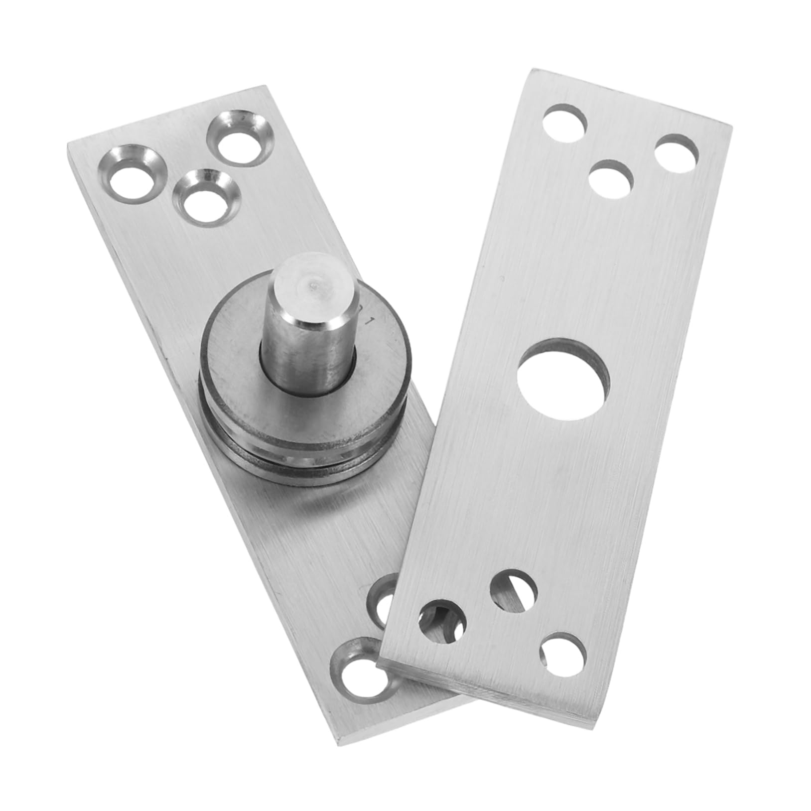 Angoily Invisible Door Hardware Stainless Steel 360° Rotating Hinge Chicken Mouth Hinge for Bookcase Wardrobe