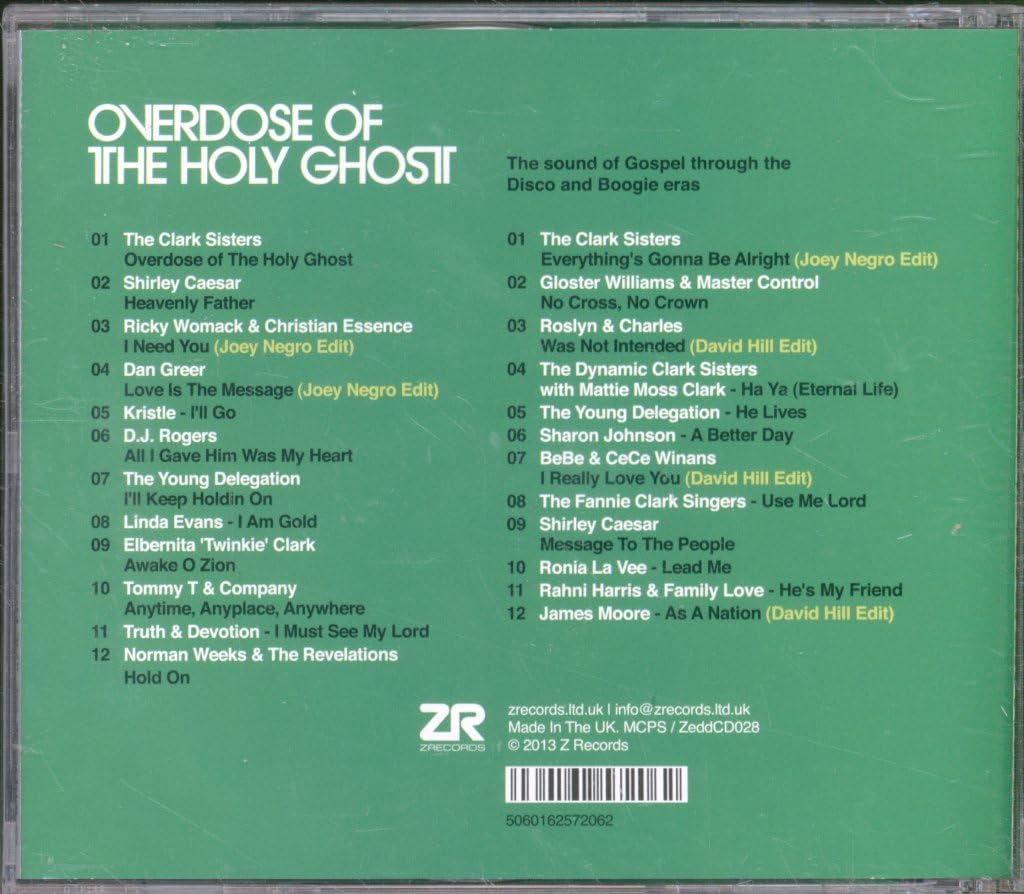 Overdose Of The Holy Ghost Compiled By David Hill