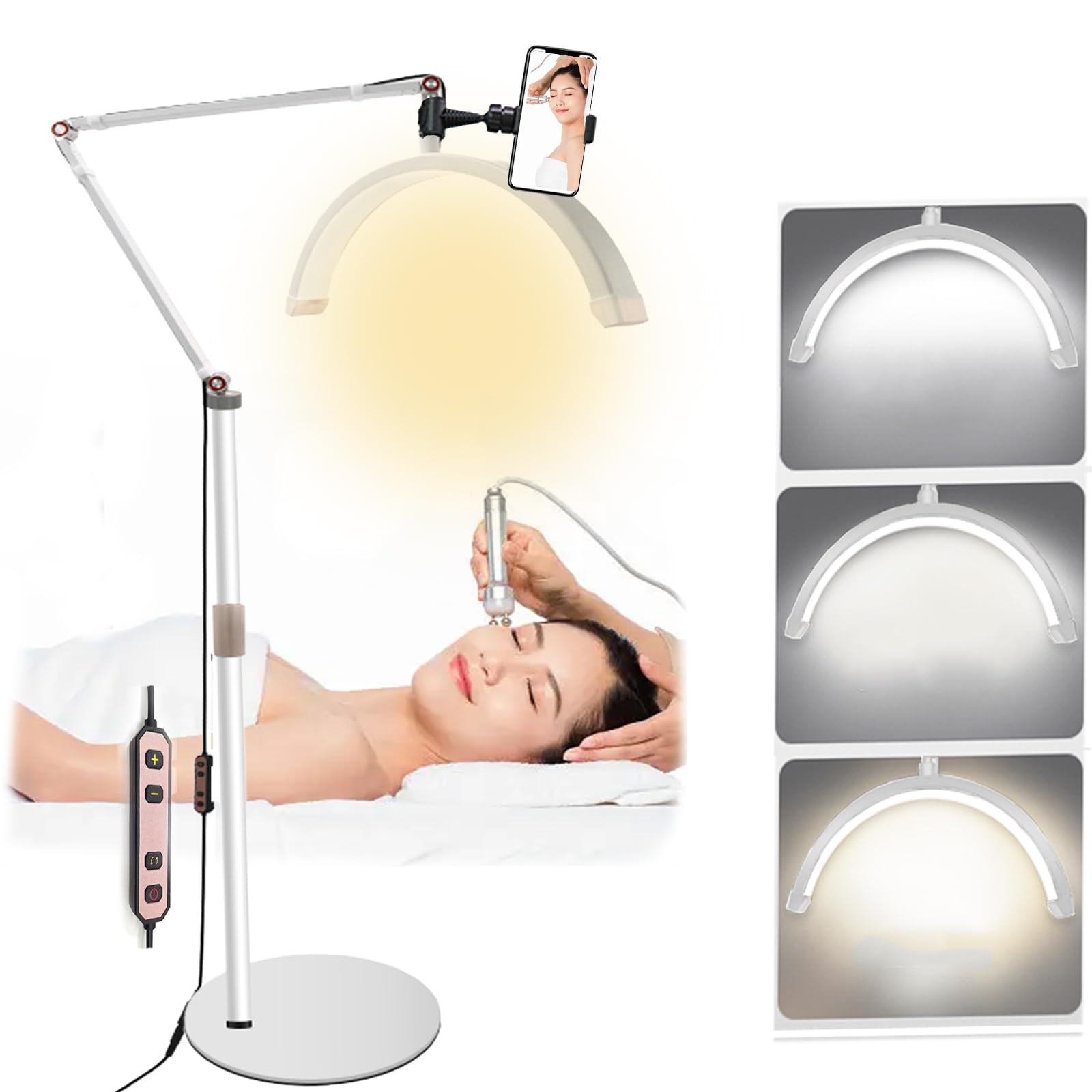 Lash Light for Eyelash Extensions LED Floor with Clamp Reading Light