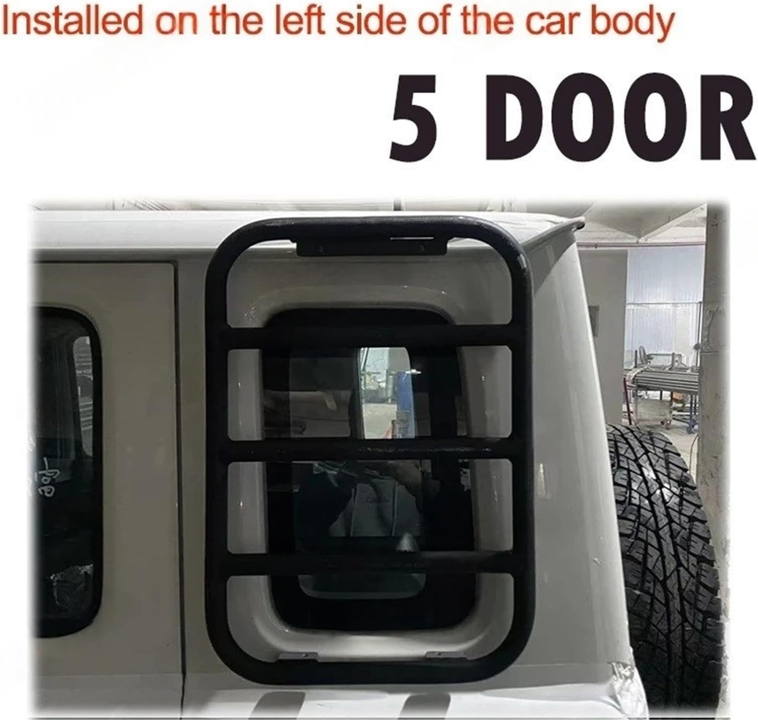 XL Jimny Window Ladder Compatible For Suzuki Jimny JB64 JC74 JB74 2019 2025 Car Rear Window Extension Climbing Ladder Protective Frames(5 door)