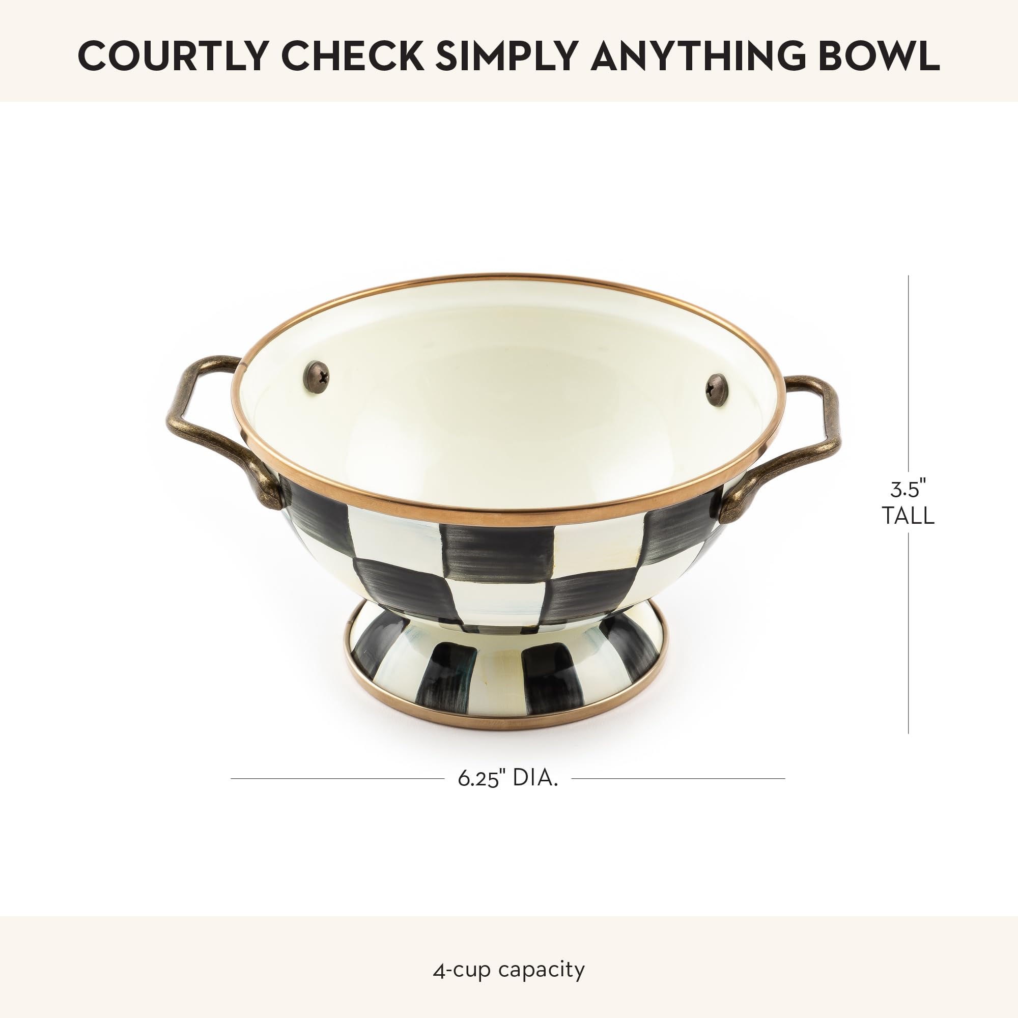 Amazon.com | MACKENZIE-CHILDS Enamel Bowl, Serving Bowl for