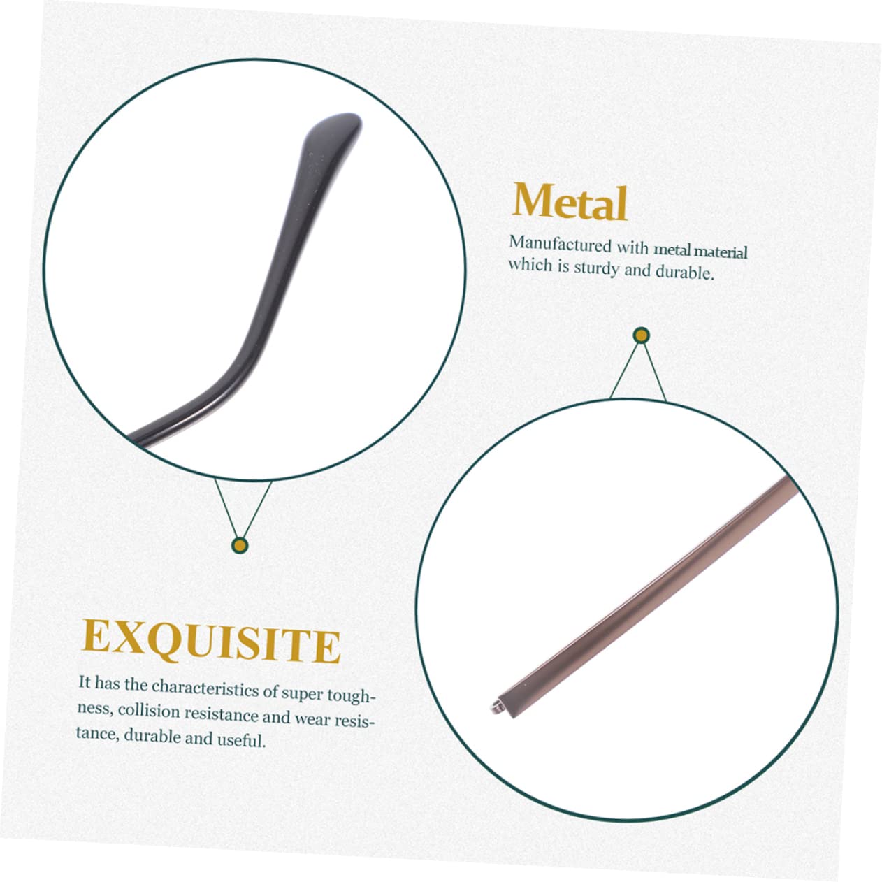 DOITOOL 10paires Bras De Lunettes Universels Remplacement De Jambes De Lunettes Métal Facile à Installer Vue