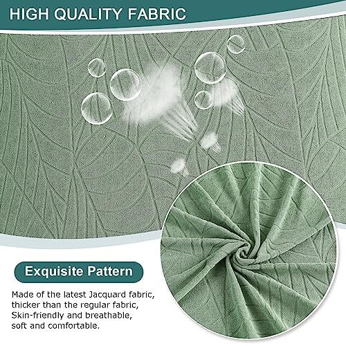 NILUOH-2-Piece-Chair-Covers-Stretch-Chair-Slipcovers-with-Arms-Jacquard-Armchair-Covers-Sofa-Couch-Cover-Thick-Anti-Slip-Furniture-Protector-for-Living-Room-Pet-Dog-Machine-Washable-Small-Green NILUOH 2 Piece Chair Covers Stretch Chair Slipcovers with Arms Jacquard Armchair Covers Sofa Couch Cover Thick Anti Slip Furniture Protector for Living Room Pet Dog Machine Washable Small Green