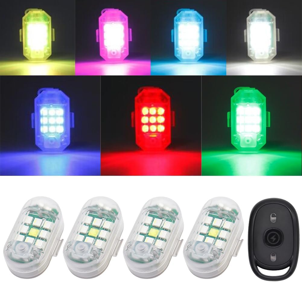 7 Colors Drone Strobe Light Usb Led Anti-Collision Bike Tail Mini Signal Light – Buy The Best Products In The Online Store - Foto 3