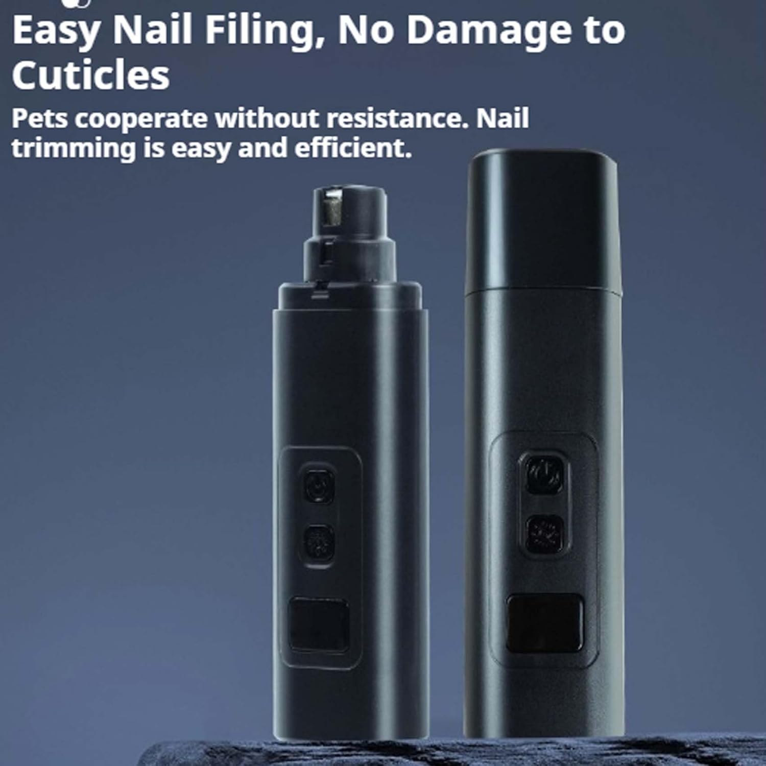 2026 Upgraded Cat Nail Trimmer,Safe Cut Cat Nail Trimmer,Two Adjustable With 360° Grinding Settings,Low-Vibration Ultra-Quiet Under 40db ＆ Powerful Enough For Thick Claws For All Kinds Pets (2PCS)