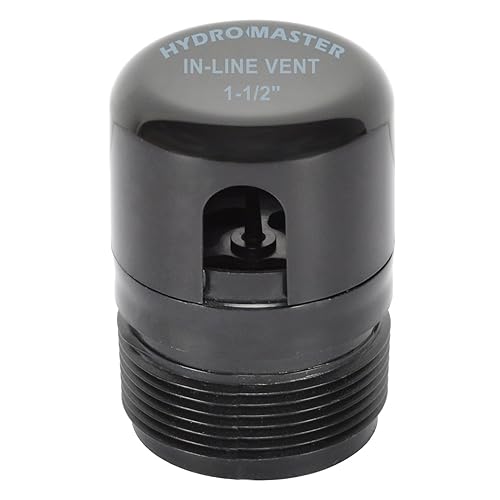 HYDRO MASTER 1-1/2 Inch NPT ABS In-Line Vent, ABS Construction,