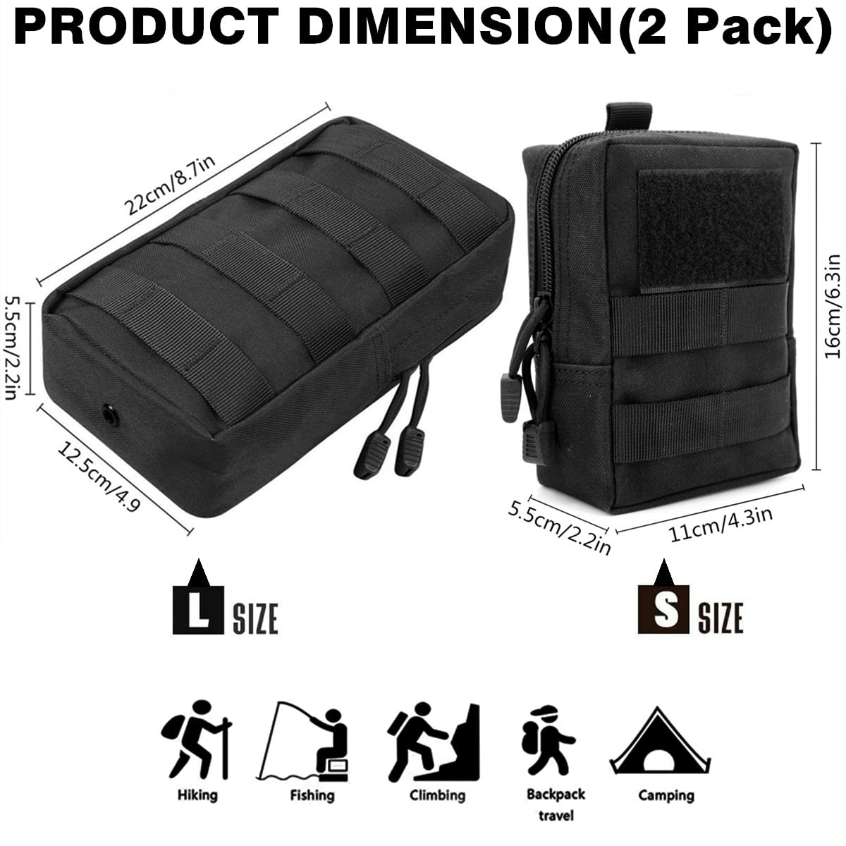 Organisation Documents Pochette étanche Militaire A4 - Nylon 1000D - Fermeture éclair - Accessoire Rangement Extérieur