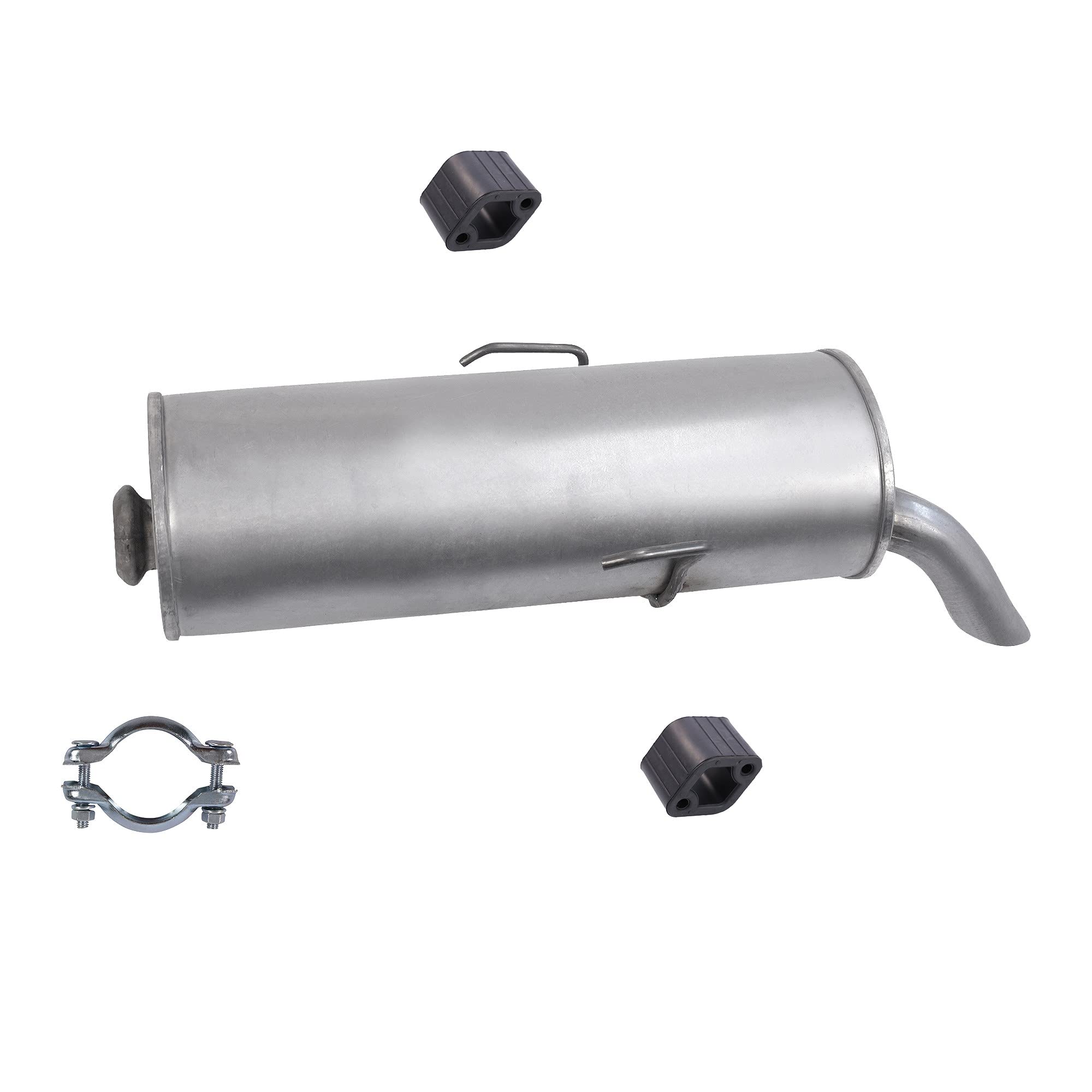 ATEC Germany Juego de silenciador de escape 1x Silenciador trasero, 2x