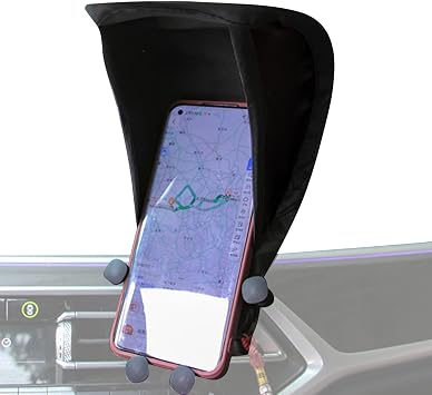 New Phone Umbrella for Sun,Sun Shield for Cell Phones,Glare Blocking Phone Stand for Car and Motorcycle | Cell Phone Umbrella Sun Shade,Phone Shade Attachment,Glare-Blocking Phone Accessory