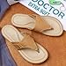 DOCTOR EXTRA SOFT Womens Flat Memory Foam Slippers/Flip-Flops Fashion Stylish Casual Comfortable Lightweight Synthetic Slip-on Indoor & Outdoor Sandals with Adjustable Buckle Strap Girls/Ladies D-608