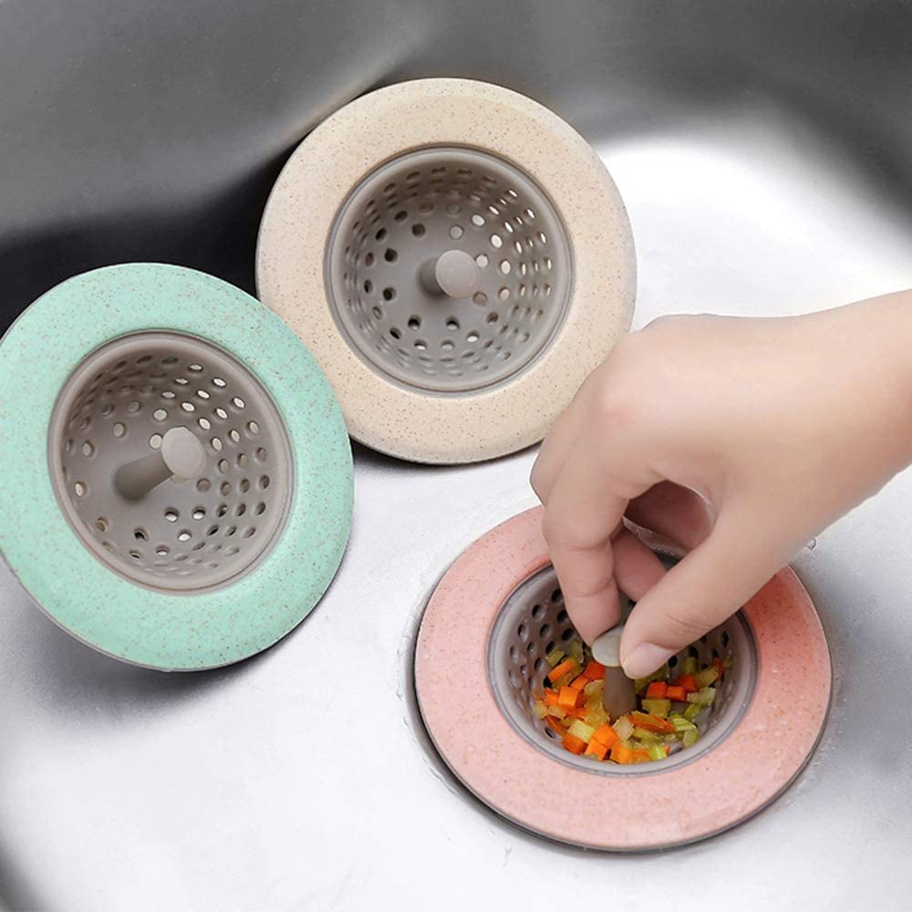 ATEVON Portable Silicone Sink Strainer Waste Plug, Multicolor (B0C4NXF2PC) Amazon Price History, Amazon Price Tracker