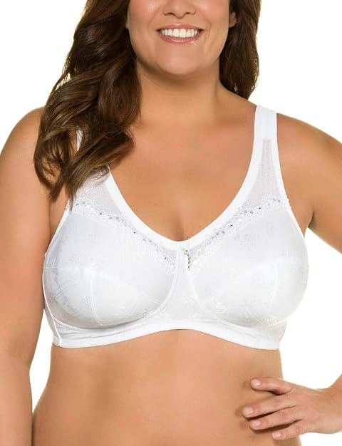 Ulla Popken Kelly Pinstripe Support Bra Reggiseno Donna (Pacco da 1)