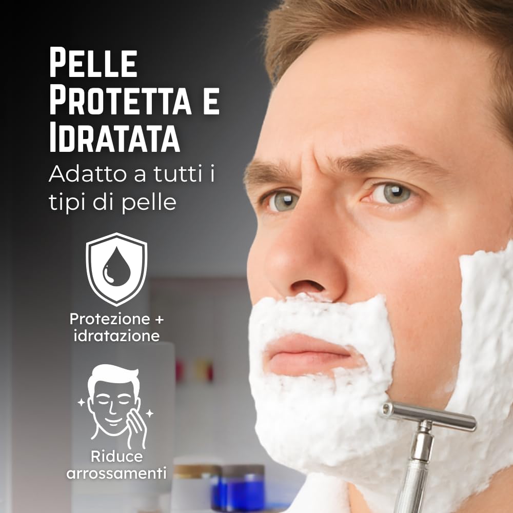 Bignoli Sapone da Barba Artigianale – Sapone da Barba con Schiuma Ricca per Rasatura Tradizionale (175 gr, Mandorla Assoluta) - 5
