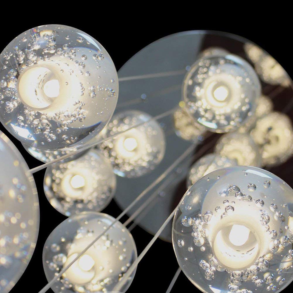 Nowoczesna kryształowa lampa wisząca LED żyrandol lampa wisząca romantyczna lampa sufitowa gwiazda (26 świateł)