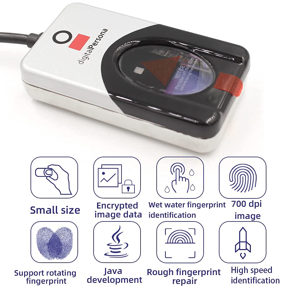 Digitalpersona 4500 指紋認証リーダー 本体 HID DigitalPersona 4500 Fingerprint Reader Package 指紋