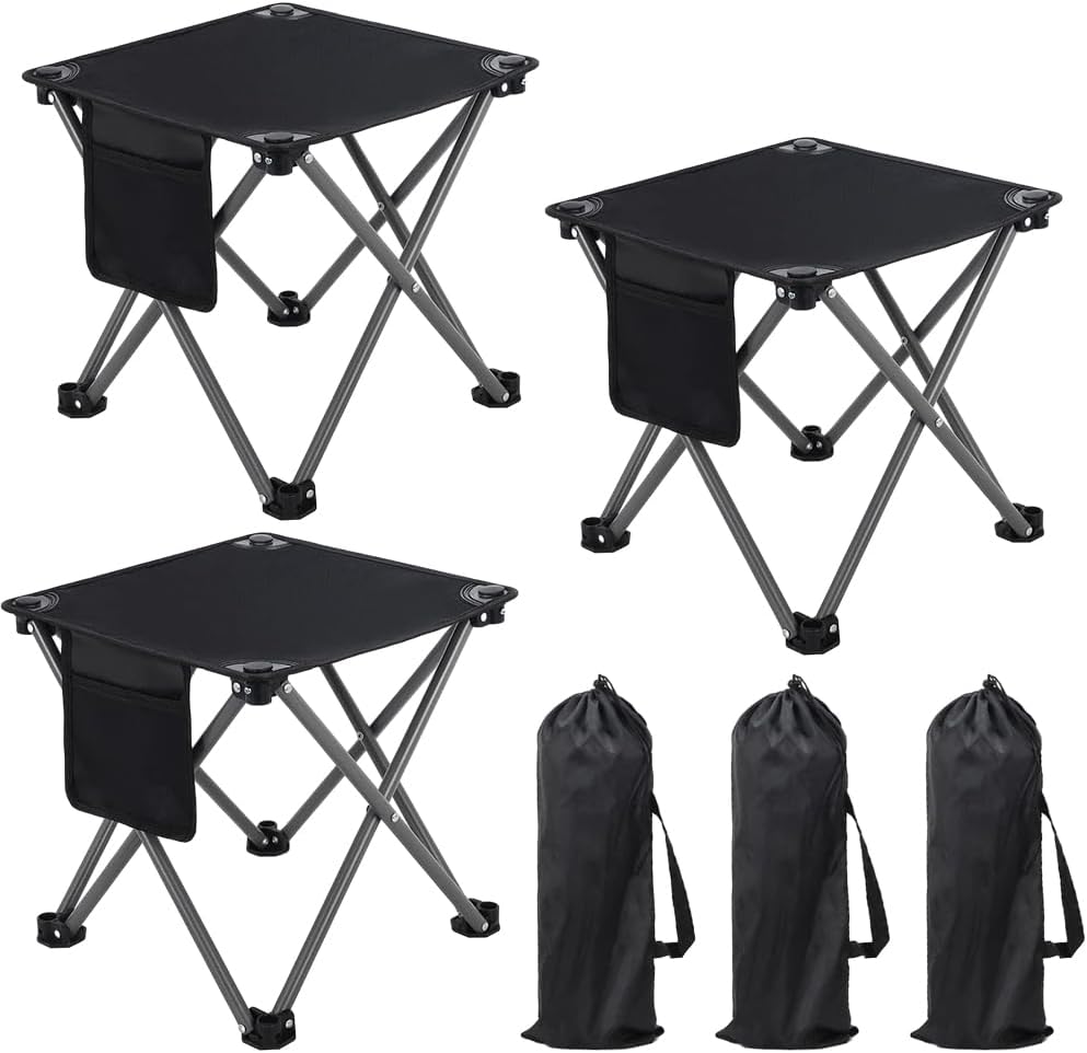 Amazon.com: Airsnigi 3 Pack Camping Stool, Camping Foot Stools Portable