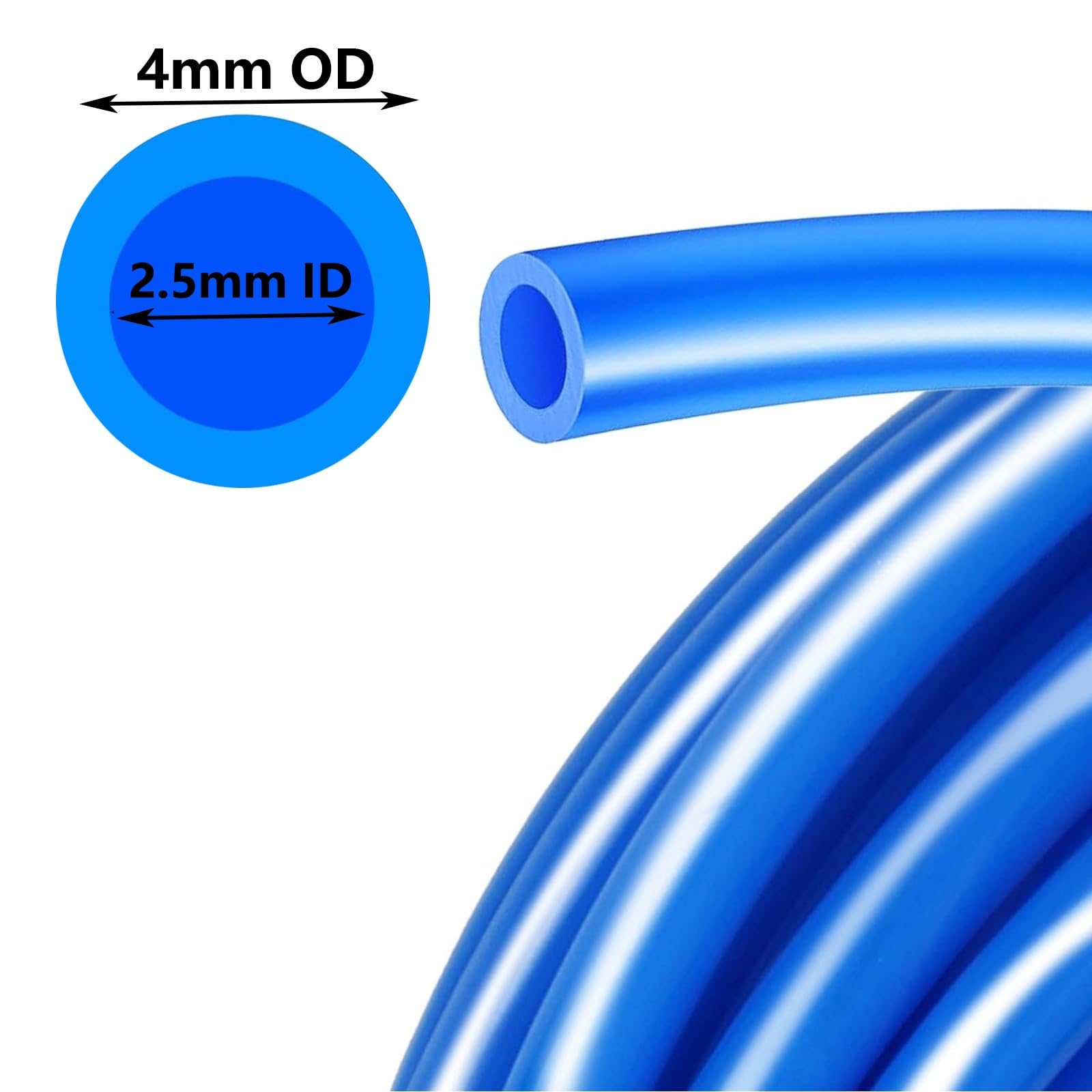 Tubo dell'aria in PU da 20 m, tubo pneumatico, tubo in poliuretano, tubo del compressore d'aria pneumatico ad alta pressione for la trasmissione del compressore d'aria(rosso,14 * 10mm(20m))