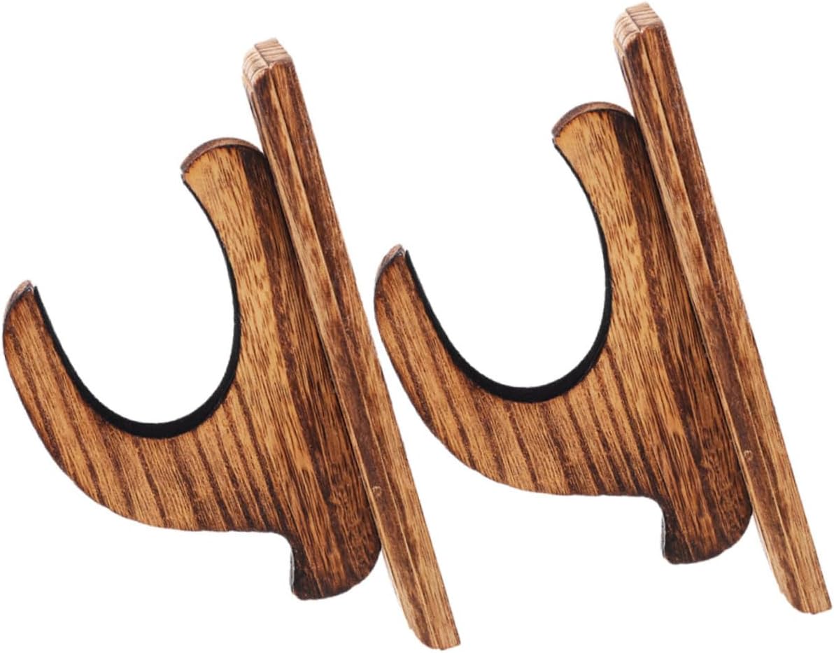 MAGICLULU 2pcs Wooden Holder Wall Mount Display Rack for Storage