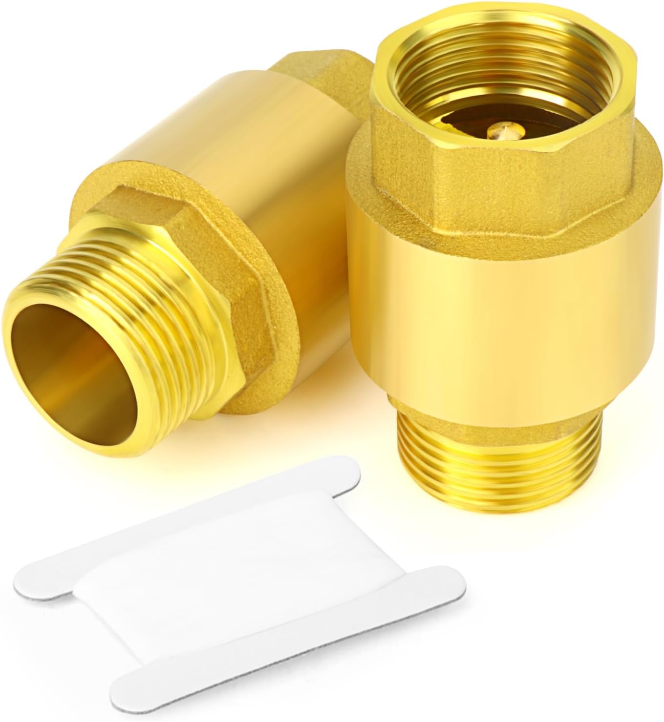Joywayus 3/4 Inch Brass Check Valve - Female Thread, 200 PSI, Backflow Preventer (2 Pack) - View #9