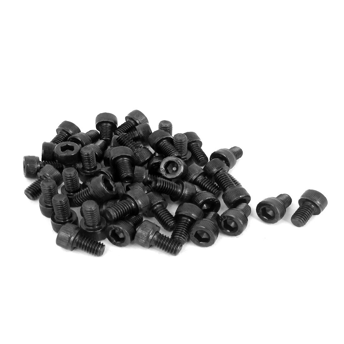 EISTEE Schrauben, Innensechskantschrauben, Bolzen Edelstahl, 100 Stück M6 x 10 mm, metrische 12,9 Legierung, zuverlässige Effizienz, Stahl, schwarze Innensechskantschrauben, Schrauben