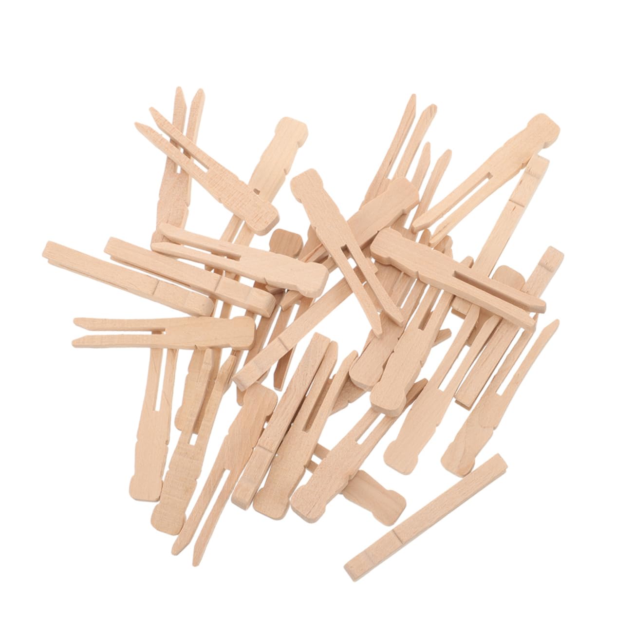 Mollette Piccole in Legno Rotonde 100 Pezzi Stile Classico Vintage | Molla Robusta, Presa Salda, Uso Versatile, Finitura Naturale per Bucato e Foto