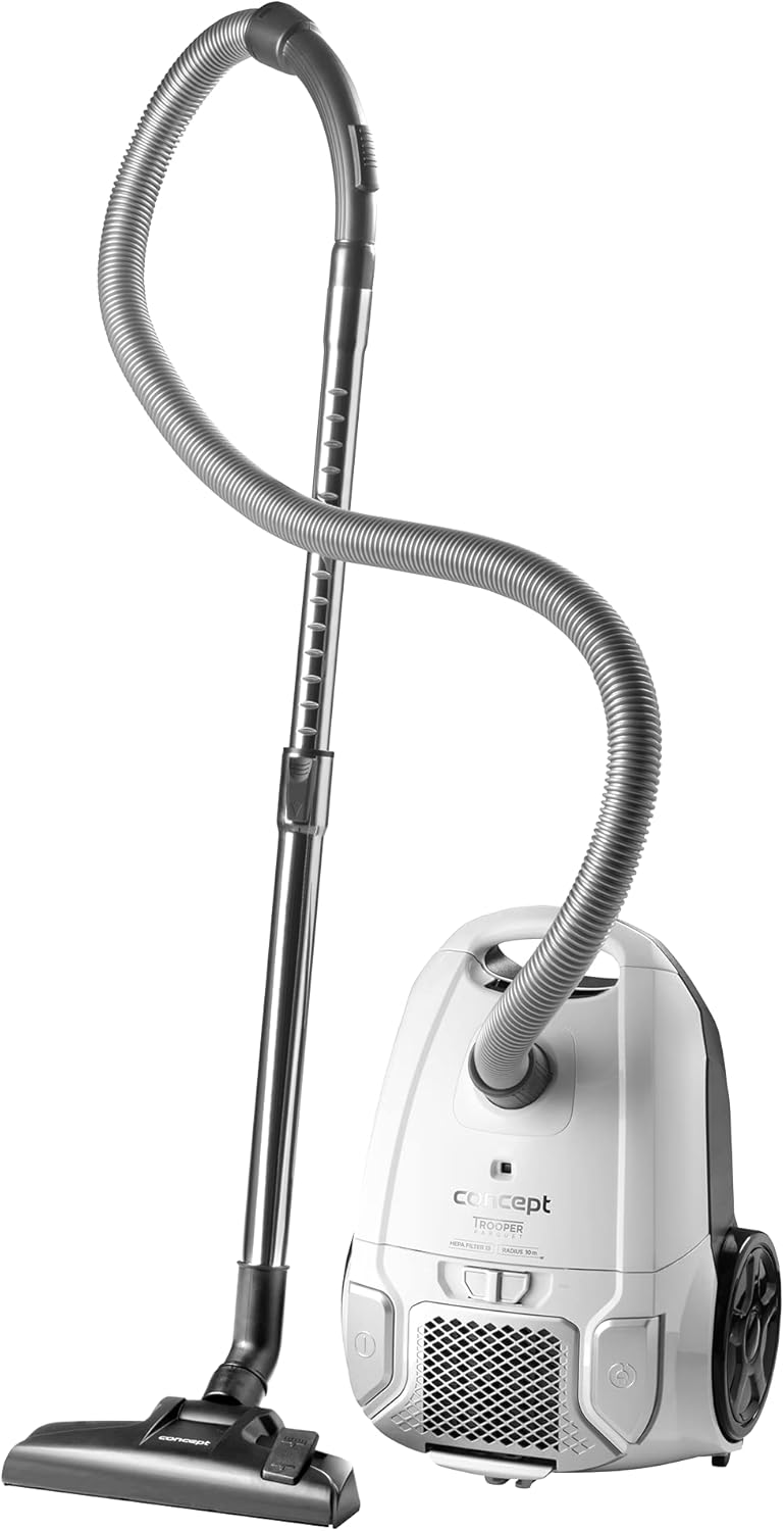 CONCEPT Hausgeräte VP8090, Aspirapolvere a Sacchetto, Bianco