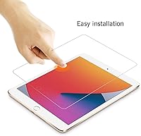 Vista 2 de Ailun Protector de pantalla para iPad 9ª 8ª 7ª generación (26 cm, iPad 9/8/7, 2021 y 2020 y 2019) Vidrio templado/Compatible con Apple Pencil