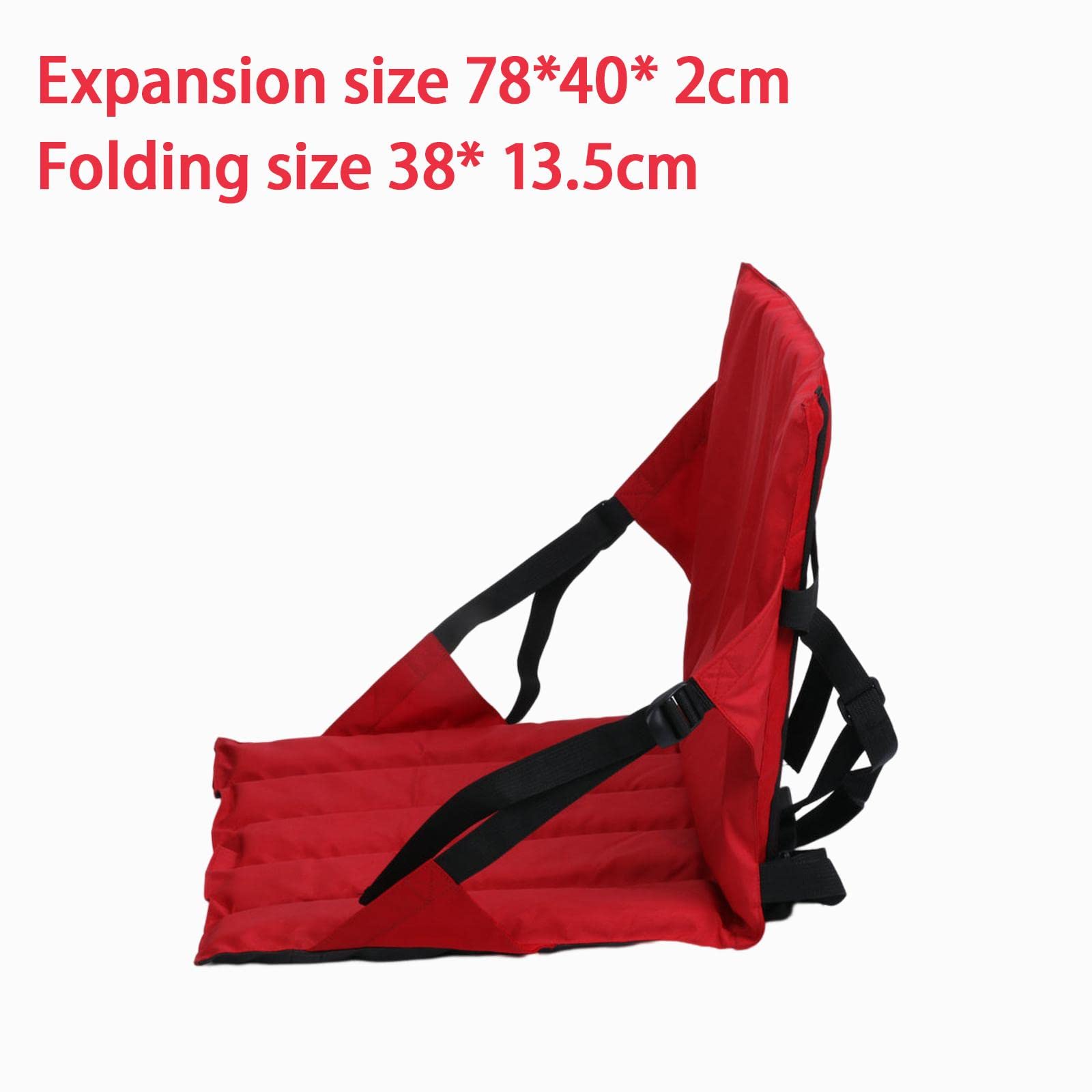 Homyl Asiento de Kayak Almohadilla Universal Plegable Soporte Respaldo Acolchado Bolsillo Malla Ajustable en EVA Adecuado para Botes Pesca Camping Actividad