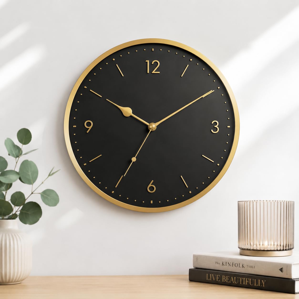 Mécanisme Horloge Silencieux avec Grandes Aiguilles, mécanisme Horloge Pile 23 mm Axe pour Cadran 8–12 mm d’Épaisseur, Kit Horloger DIY pour Réparation et Création d’Horloge