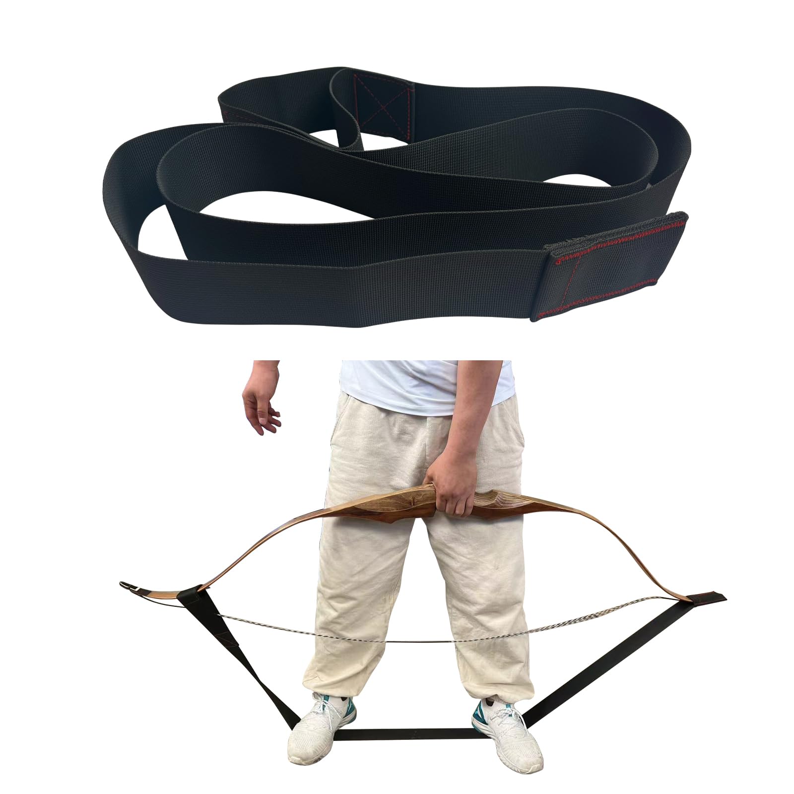 Archery Recurve Bow Stringer, Bow Limb Stringers Tool for Recurve Bow, Traditional, and Longbow to Install Bow String Easily - Ideal Archery Accessories