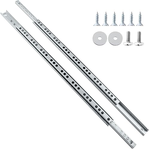 Miniatura 9 de Diapositivas de cajones de 12 pulgadas, rieles de metal para cajones pequeños, rodamiento de bolas, riel deslizante bidireccional, paquete de 12